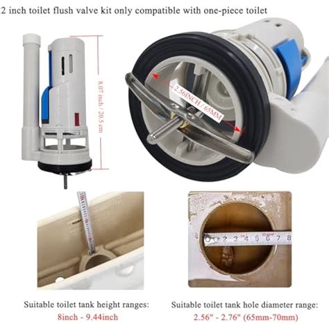 VALLVATER 2-inch Toilet Flush Valves Assembly Compatible with India | Ubuy