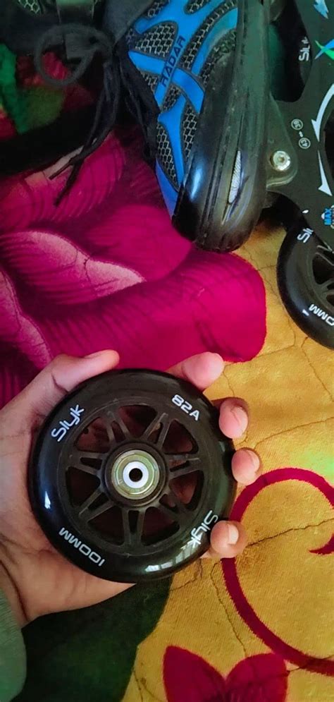 SLYK Sterling 100Mm Inline Skate Wheels, 85A Hardness Polyurethane ...