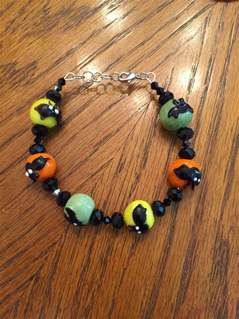 beaded halloween bracelets