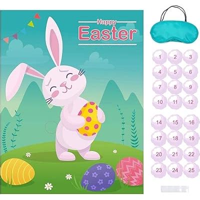 MISS FANTASY Easter Games Pin The Tail on The Bunny India | Ubuy
