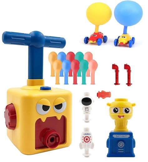 Galaxy Hi-Tech Balloon Launcher Car Toy Set, Balloon Powered Car Toys ...