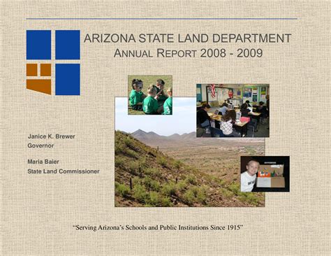 2008-2009 Arizona State Land Department annual report | Arizona Memory ...