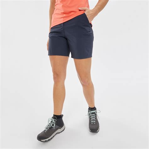 Women’s Hiking Shorts - MH 100 - Asphalt blue - Quechua - Decathlon
