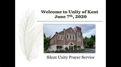 Silent Unity Prayer Service - YouTube