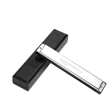 Amazon Basics Key C Harmonica with Case | 24-Hole Mouth Organ for ...
