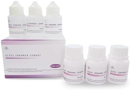 DENTGIST Glass Ionomer Cement GIC - Pack of 3 Bottles Powder + 3 ...