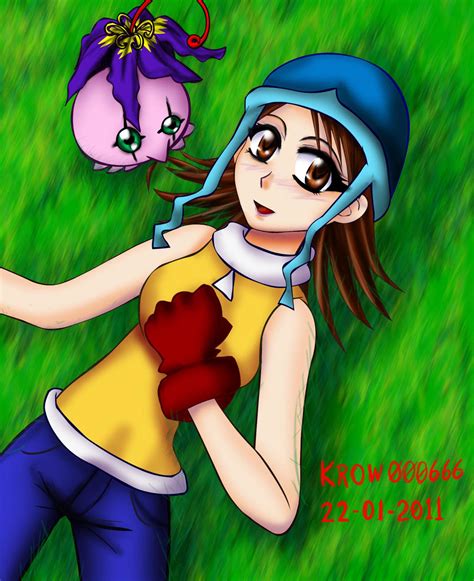 Sora and Yokomon by krow000666 on DeviantArt