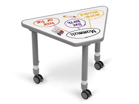 Flex-Space Write & Wipe Mobile Wedge Student Desk at Lakeshore Learning
