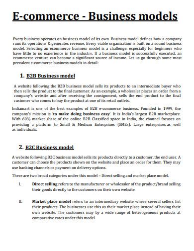 Basic Example of Business Model 的图像结果