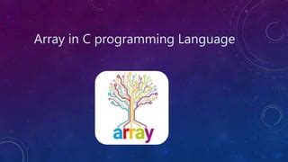Image result for Array in C Programming Logo