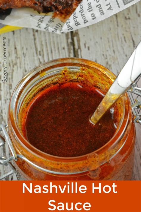 Nashville Hot Sauce | Recipe | Nashville hot sauce recipe, Hot sauce ...