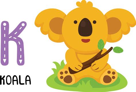 Illustration Isolated Animal Alphabet Letter K-Koala 10511955 Vector ...