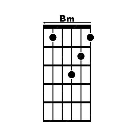 Premium Vector | Bm guitar chord icon