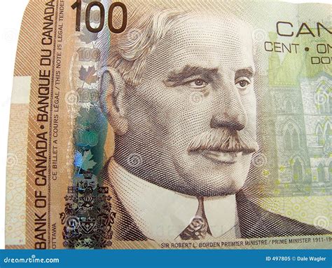 Canadian 100 Dollar Bill Royalty Free Stock Photo - Image: 497805