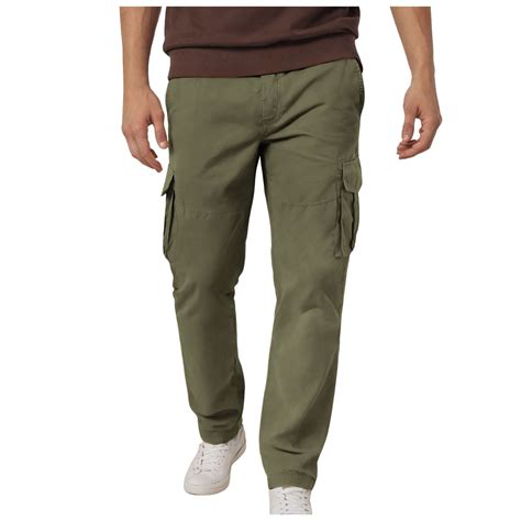 HUCOAE Black Cargo Pants Men Men Comfy Pants Men'S Casual Cargo Pants ...
