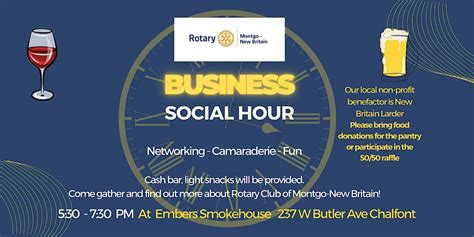 Montgo-New Britain Rotary - Business Social Hour, Embers Smokehouse and ...