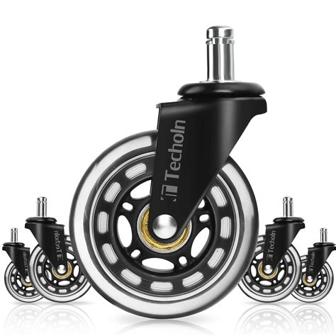 Techoln Buy Heavy Duty Office Chair Wheels - Set of 5 at Ubuy India