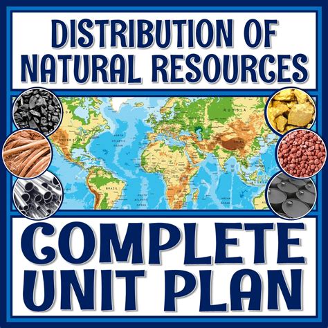 Uneven Distribution of Natural Resources Unit - Flying Colors Science