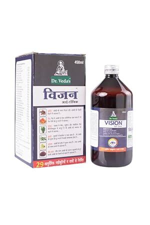 Buy Dr. Veda's Vision Eye Tonic 450ml, Pack of 1 | Ayurvedic Herbal ...