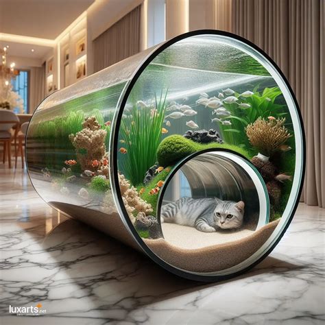 Feline Oasis: Aquariums with Cat Tunnels for Whimsical Kitty Adventures ...