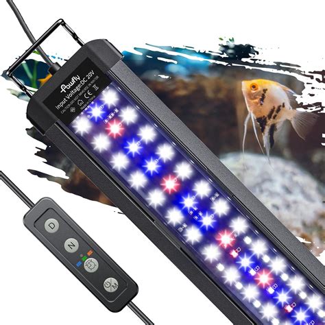 Pawfly Aquarium LED Light for 12 to 18 Inch Fish Tanks Extendable Fish ...