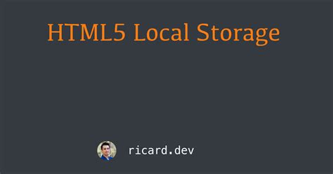 HTML5 Local Storage 的图像结果