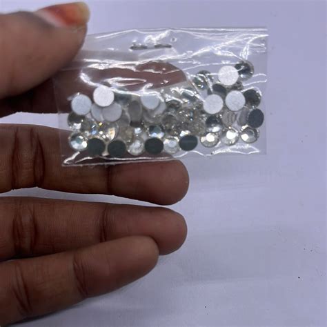 5x3 Red Gobi Tanjore Painting Jaipur Kundan stones-100 stones in a pack ...