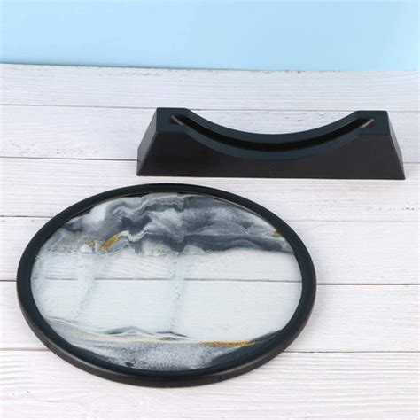 Awaas Decor Moving Sand Art Glass 3D TableTop Sandscape in Motion ...