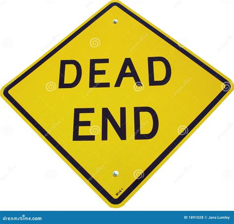 Dead End Sign stock photo. Image of street, sign, abuse - 1891028