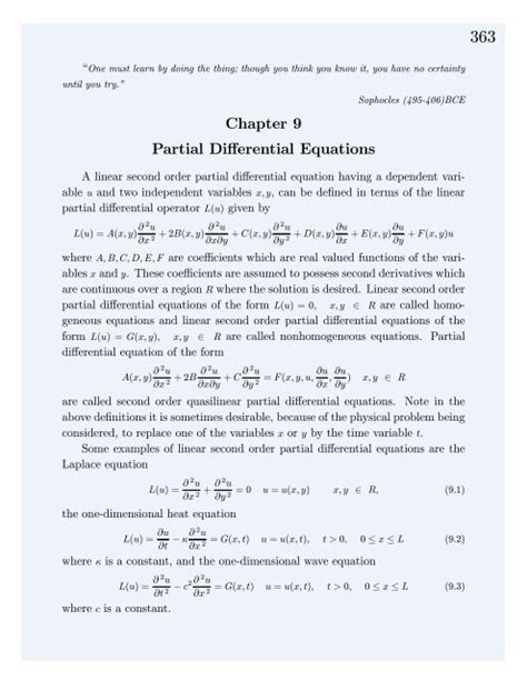 Image result for Partial Differential Equation Examples