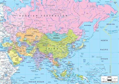 Asia Continent Map 的图像结果
