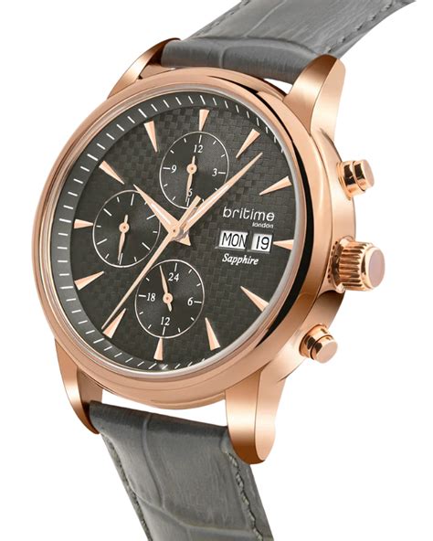 Britime Magna Automatic Gray Dial Multifunction Men Watch 928-L31509 ...
