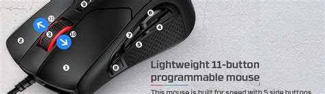 HyperX Pulsefire Raid Gaming Mouse - Black