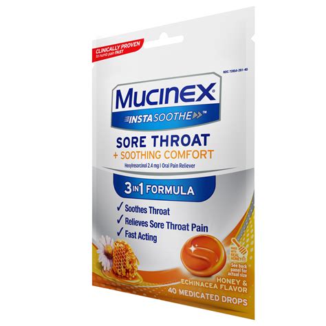 Mucinex InstaSoothe Sore Throat + Soothing Comfort | Mucinex USA