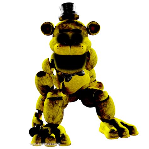 Golden Freddy Jumpscare Character Render by TheUnbearable101 on DeviantArt