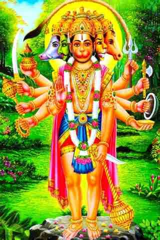 Panchmukhi Hanuman Ji Paper Wall Poster Without Frame Paper Print ...
