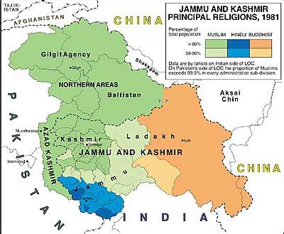 Kashmi Religion Map 的图像结果