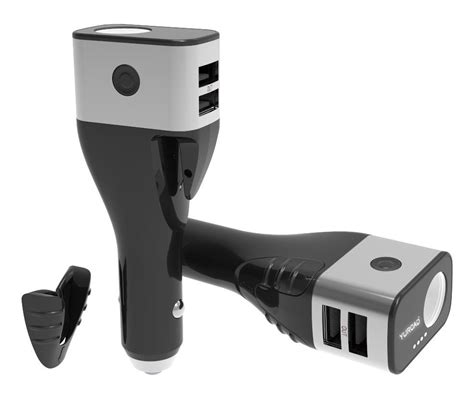 Vaku ® 6 in 1 Travel Gear with Power Bank + Torch + Seat belt Cutter ...