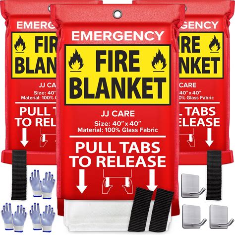 Amazon.com: Emergency Fire Blanket for Home and Kitchen Fire ...