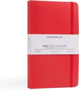 myPAPERCLIP 2023 Daily Planner, Medium (127 x 210 mm, 5 x 8.25 in ...