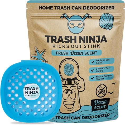 Amazon.com: Trash Ninja Trash Can Deodorizer – Stick-On Air Freshener ...