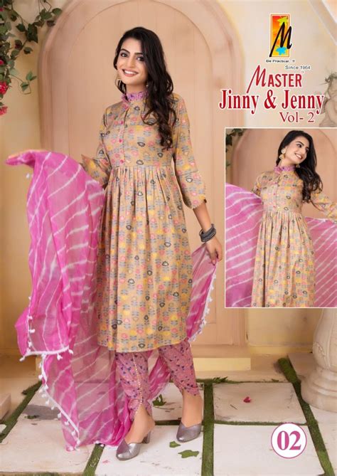 Master Jinny And Jenny 2 Tunic Style Rayon Ready Made Collection ...