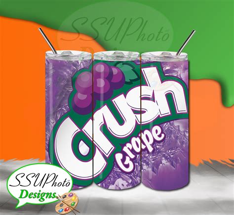 Grape Crush Soda Logo Calories In Crush Soda Grape Soda (Can) And