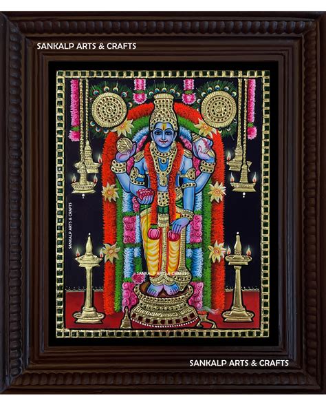 Guruvayurappan Tanjore Painting – SANKALP ARTS & CRAFTS