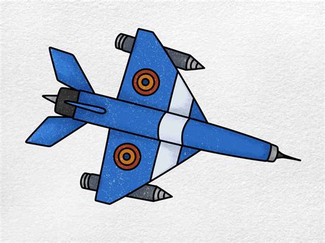 Fighter Jet Drawing (easy) - HelloArtsy