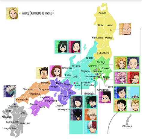 Map Of Japan Mha
