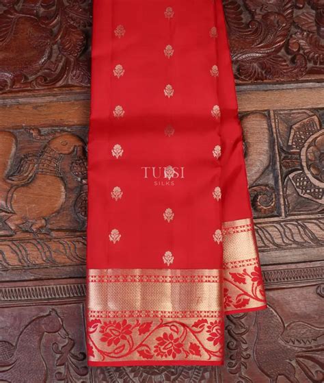 Buy Red Soft Silk Saree T648343