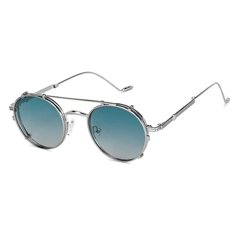 Shop online for Silver Green Gradient Full Rim Round Vincent Chase ...