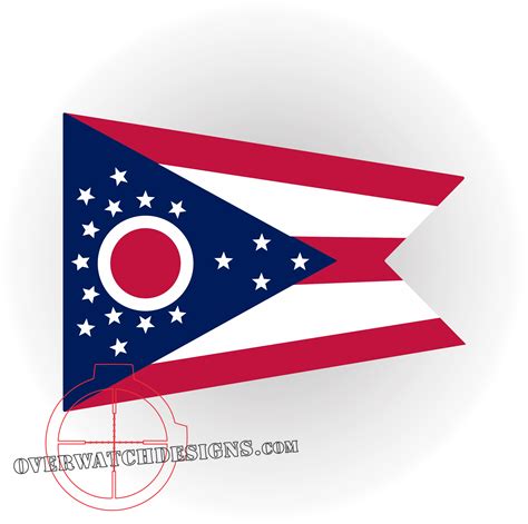 Ohio State Flag Sticker - Overwatch Designs