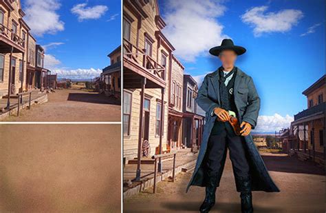 Buy Ikea Detolf Diorama Backdrop~cowboy~old West For 1/6 Figures ...